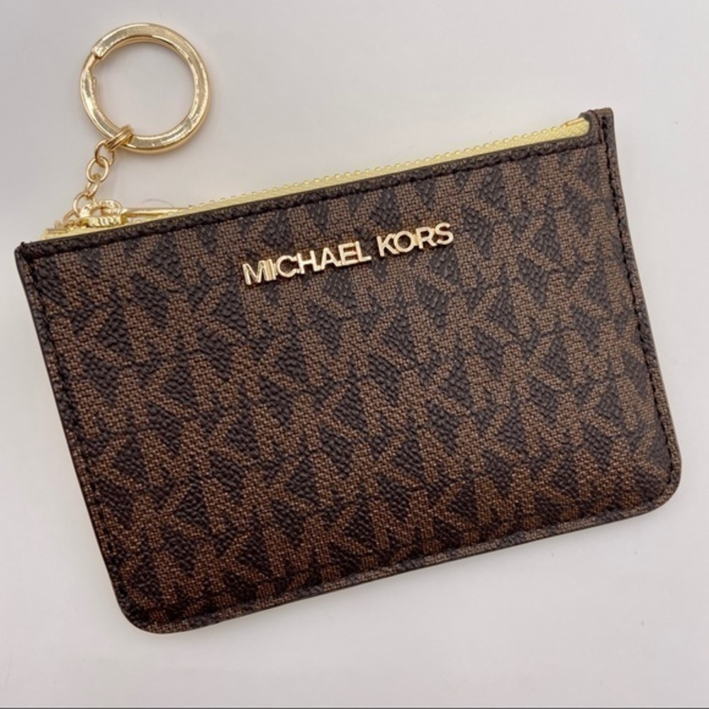 Michael Kors Small Top Zip Coinpouch Wallet